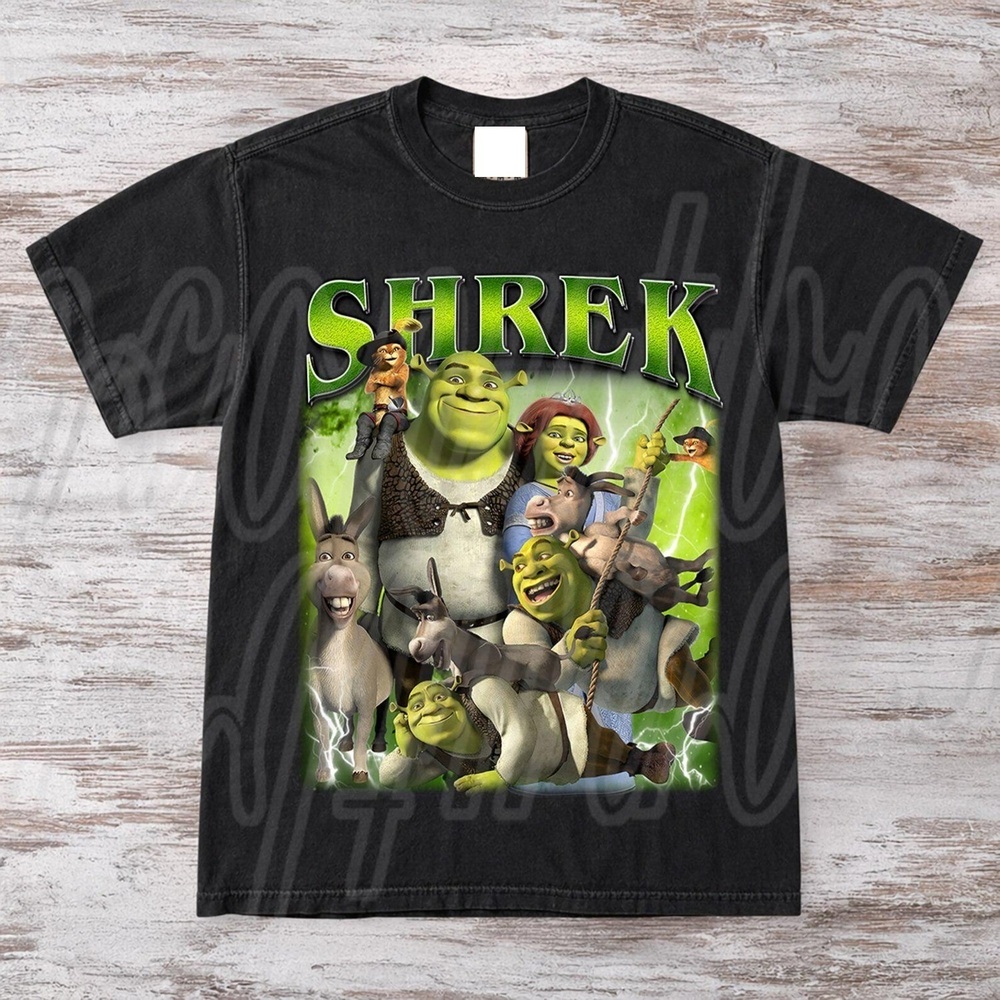 Shrek Movie Cartoon Unisex T-Shirt, Comedy Fantasy Tee, Funny Ogre Film